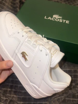 Lacoste sneakers  - Snygga sneakers ifrån lacoste, använda max 4 gånger, kartonger hittar jag tyvärr inte men kvitto finns. Gör helt rent dom vid leverans.