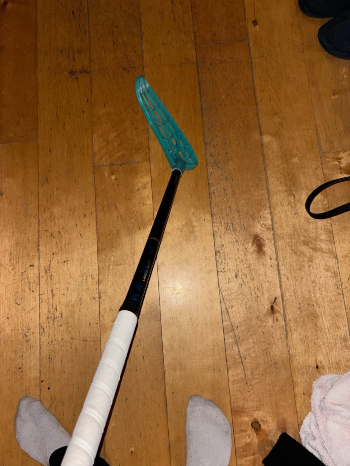 Innebandyklubba med turkost blad - 1