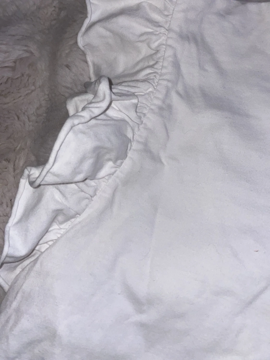 Vit volangtopp från Zara - 2