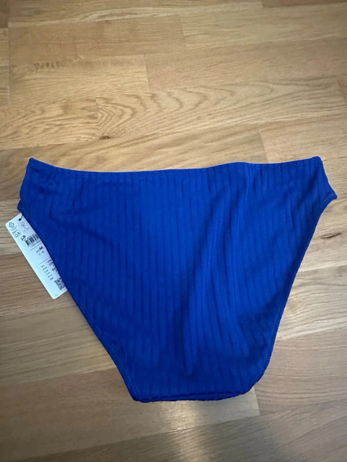 Blå ribbad bikiniunderdel H&M - 1