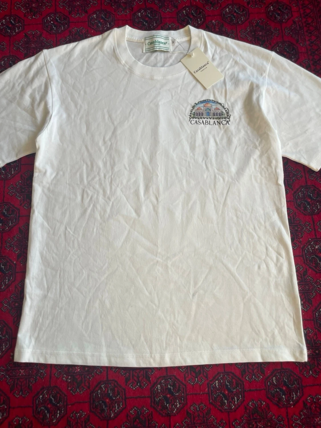 Vit Casa Blanca t-shirt med tryck - 2