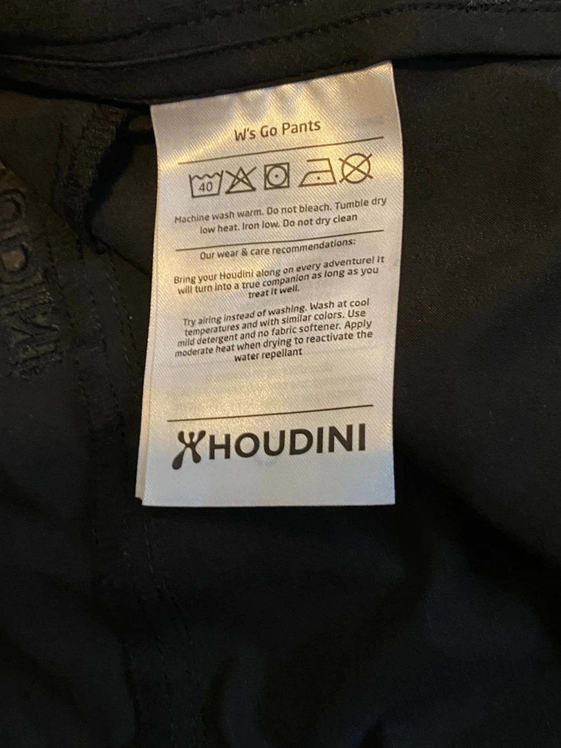 Svarta byxor från Houdini - helt oanvända - 1