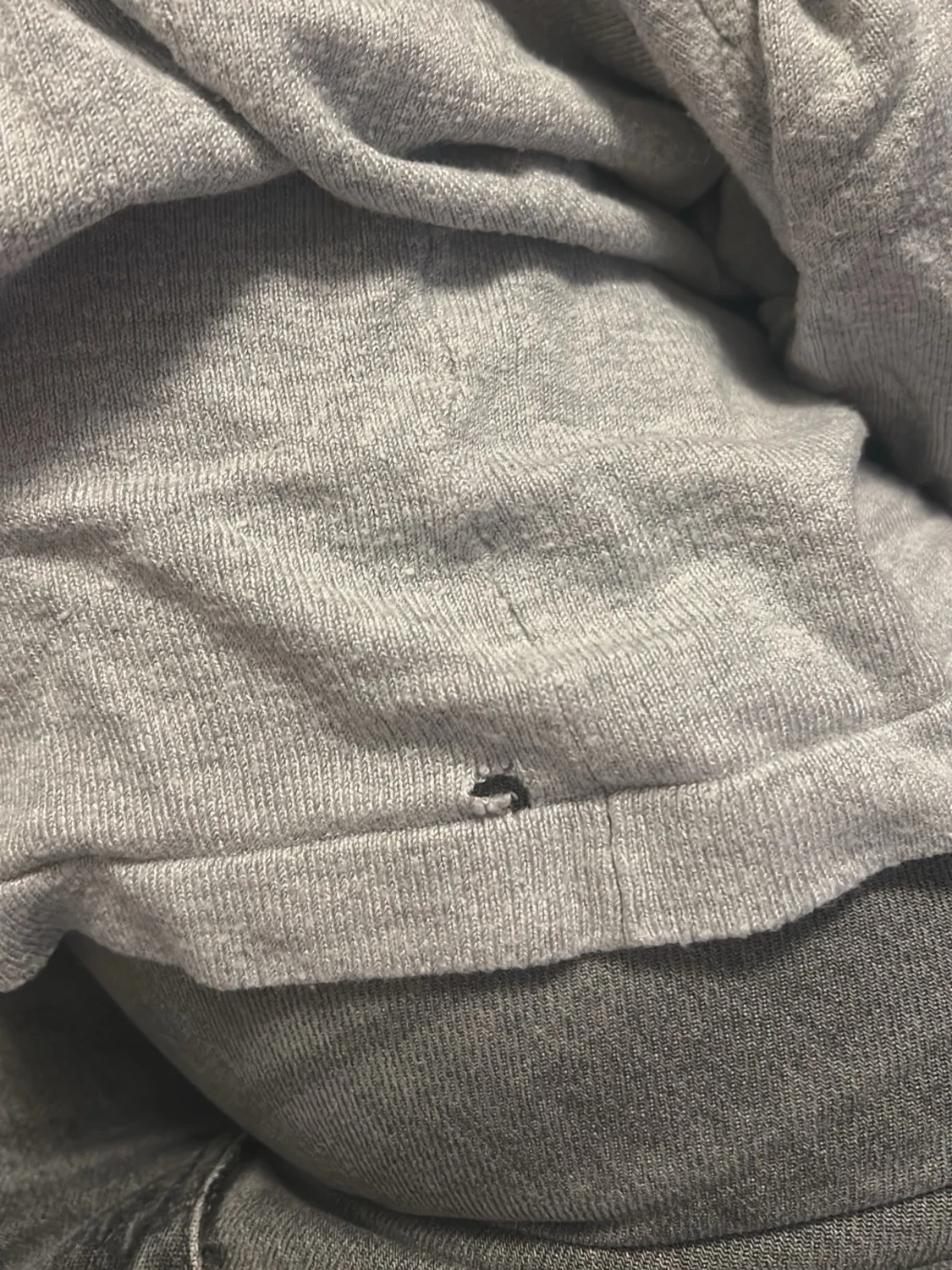 Ljusgrå kofta med vattenfallsärm - 3