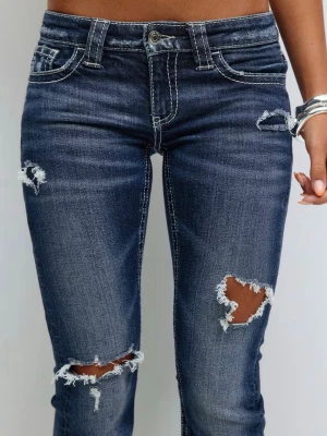 Lowwaist bootcut jeans - Lågmidjade jeans från gina, använt de 2 gånger men är för stora för mig, slut på hemsidan