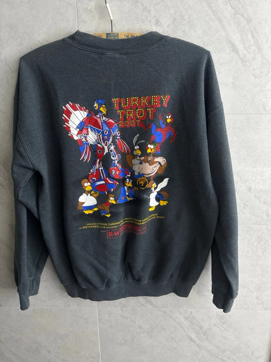 Gildan. Mörkgrå Turkey Trot 2007 sweatshirt - 1
