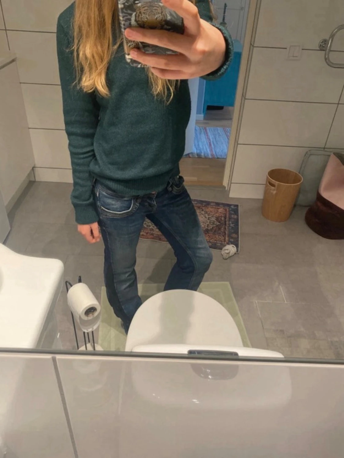 Blå bootcut jeans från LTB - 1