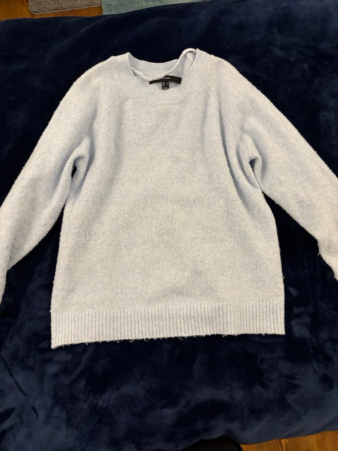 Ljusblå stickad tröja Vero Moda