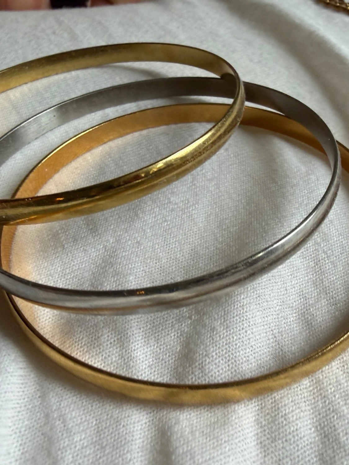 Trebandsarmband i guld och silver STAINLESS - 1