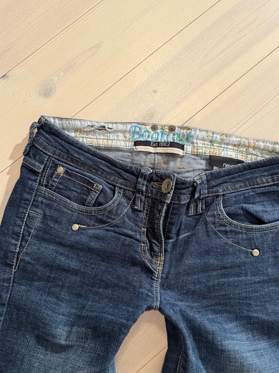 Lågmidjade bootcut jeans  - 4