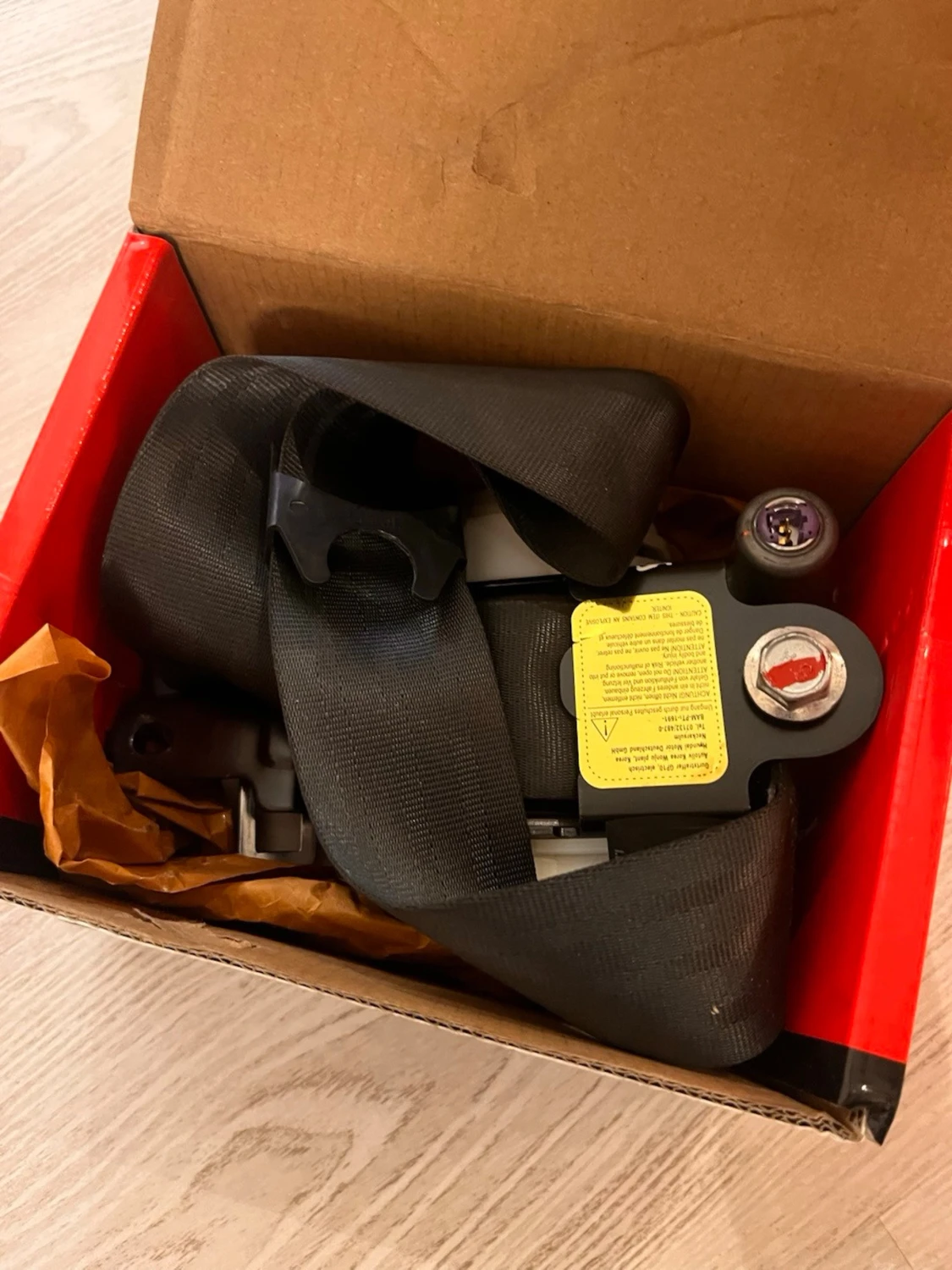 Bilbälte med rullmekanism svart - 1