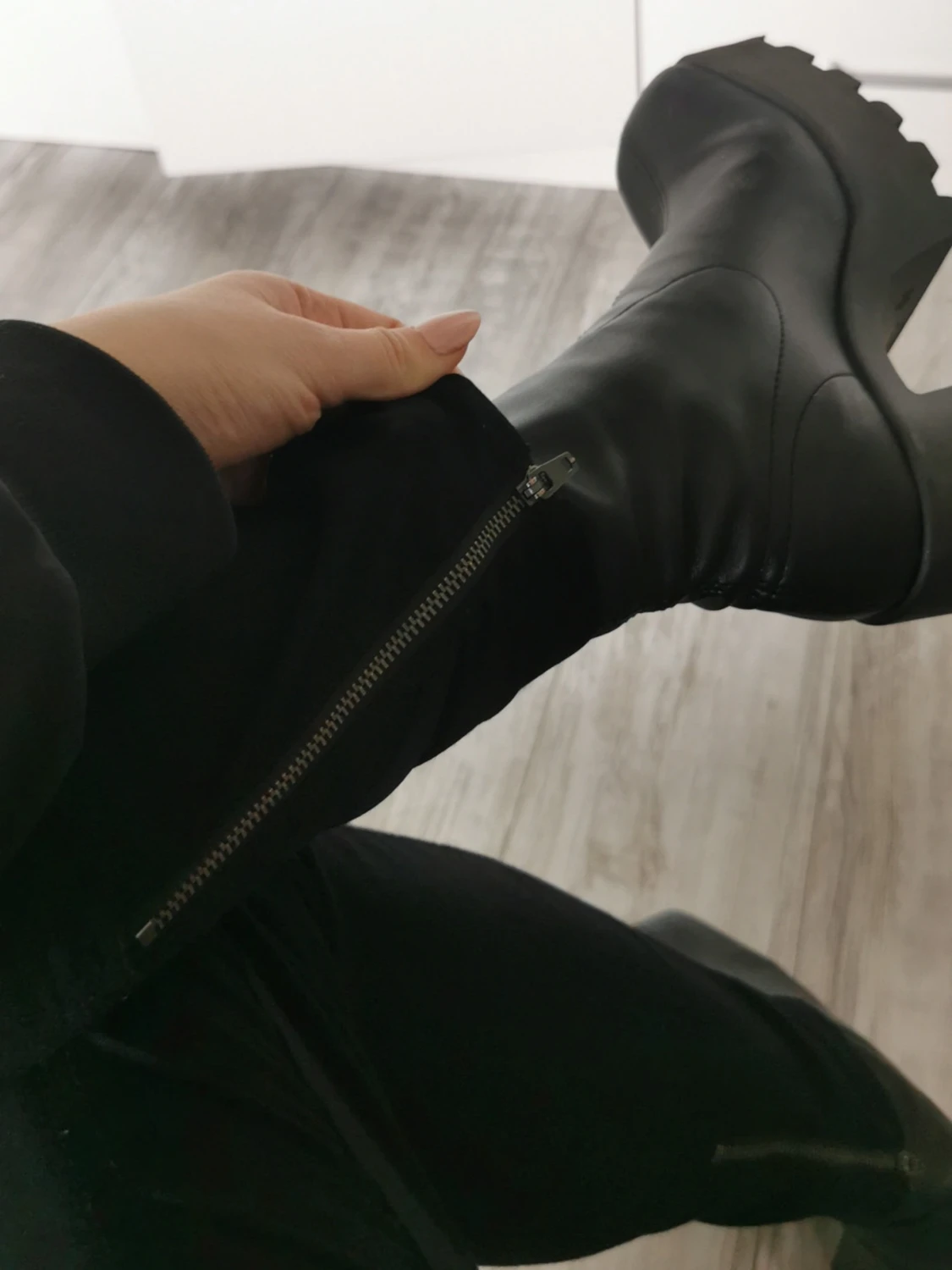 Svarta höga leggings - 2