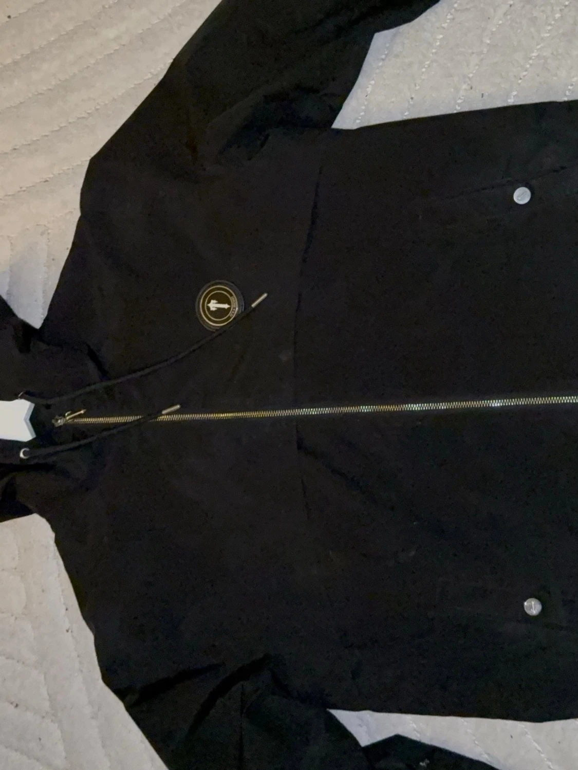 Svart Trapstar vindjacka med huva - 1