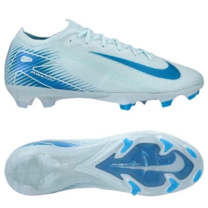 Nike Mercurial Vapor 16 Elite FG - Snygga Nike Mercurial Vapor fotbollsskor i ljusblått med blå detaljer och vit sula. Skorna har en låg profil, snörning och mönstrad yttersula för bra grepp på planen. Tillverkade i syntetmaterial för lätt känsla och snabbhet. Man får med väska.