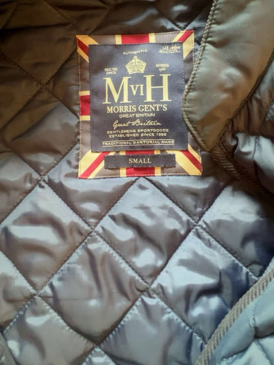 Svart quiltad vindjacka Morris - 1