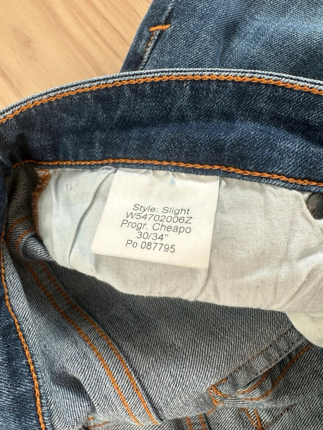 Mörkblå smala jeans från Lee - 6