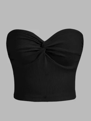 Svart tubtopp - Säljer en svart tubtopp från SHEIN knappt använd ser helt som ny ut i st XS-S, ny pris 69kr mitt 15kr har en likadan i rosa kan sälja båda i ett pak för 20kr🥰
