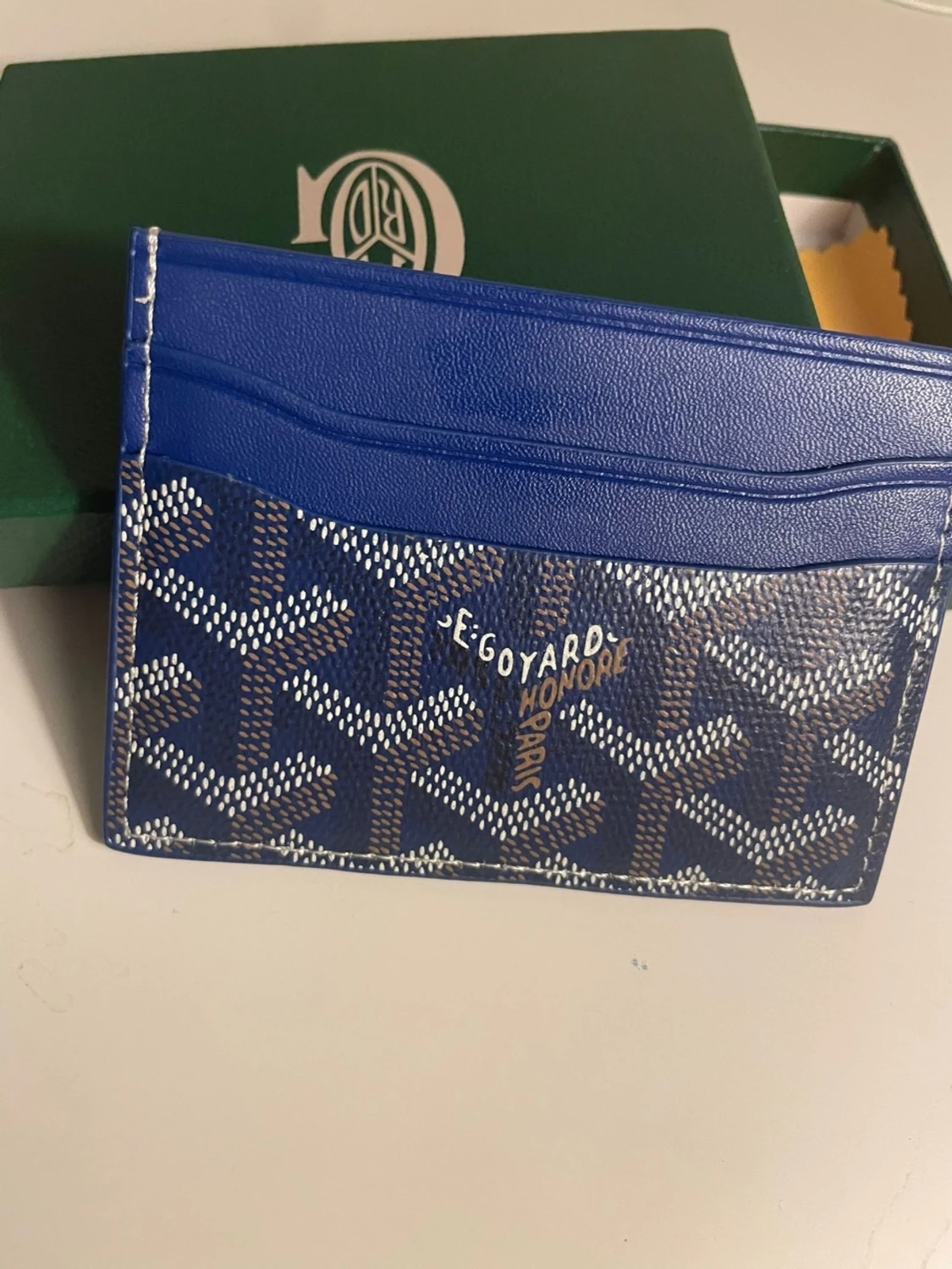 Blå Go4yard korthållare i läder - 2