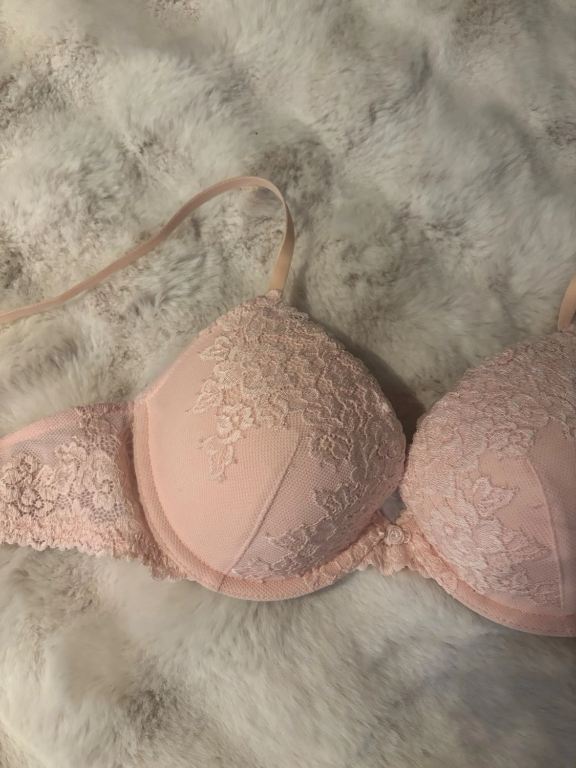 Väldigt fin rosa spets bh - 1