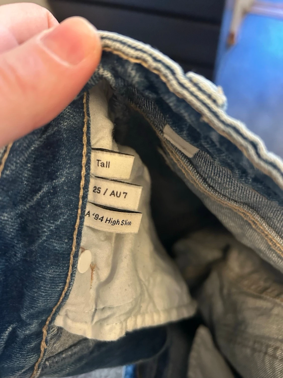 Blå raka jeans från Abrand Jeans - 2