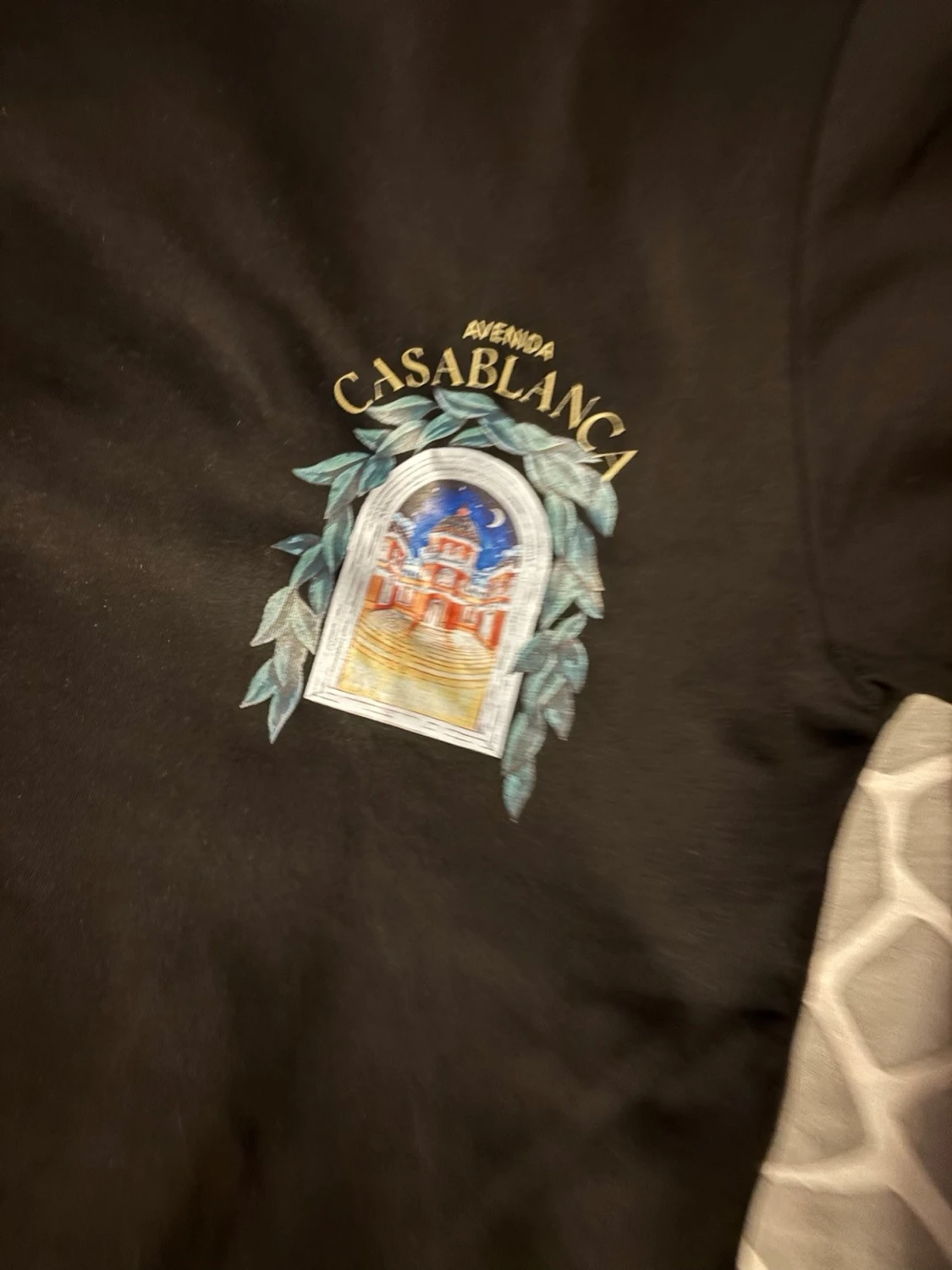 Svart Casablanca t-shirt med tryck - 1