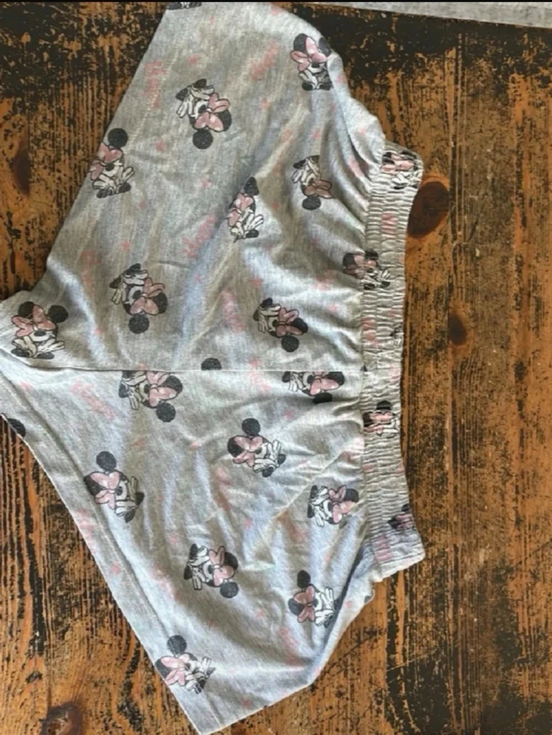 Grå Minnie Mouse pyjamasshorts - 1