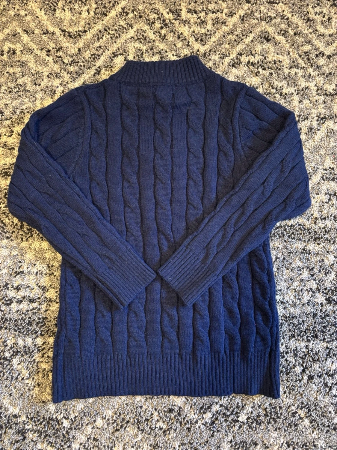 Mörkblå kabelstickad tröja Polo Ralph Lauren - 2