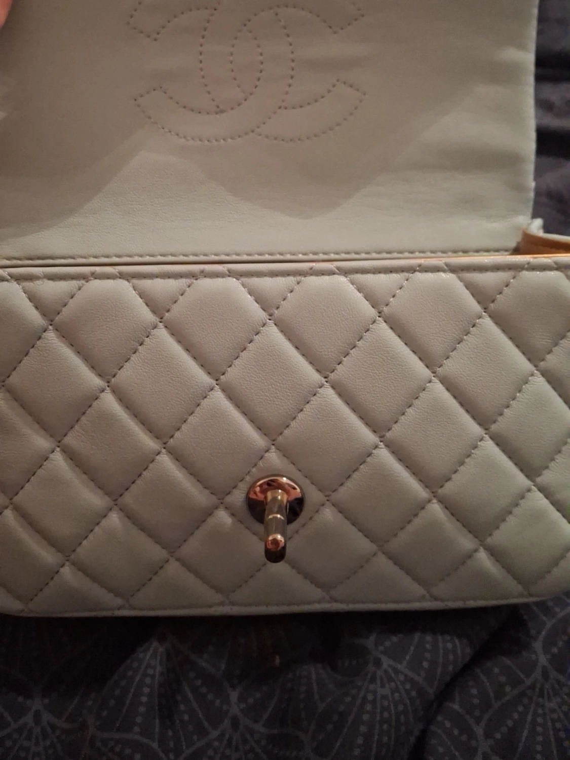 Ljusblå handväska - 2