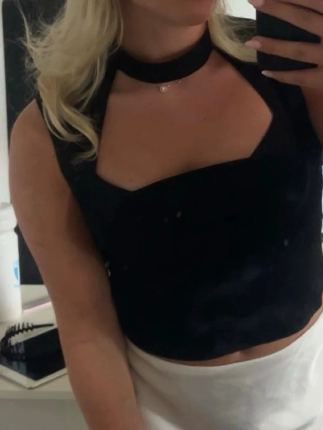 Fest topp med choker