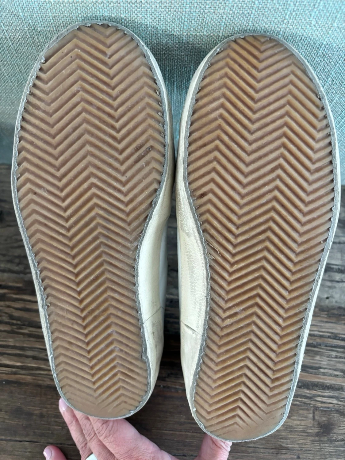 Golden Goose i modellen Superstar vita sneakers med stjärna - 3