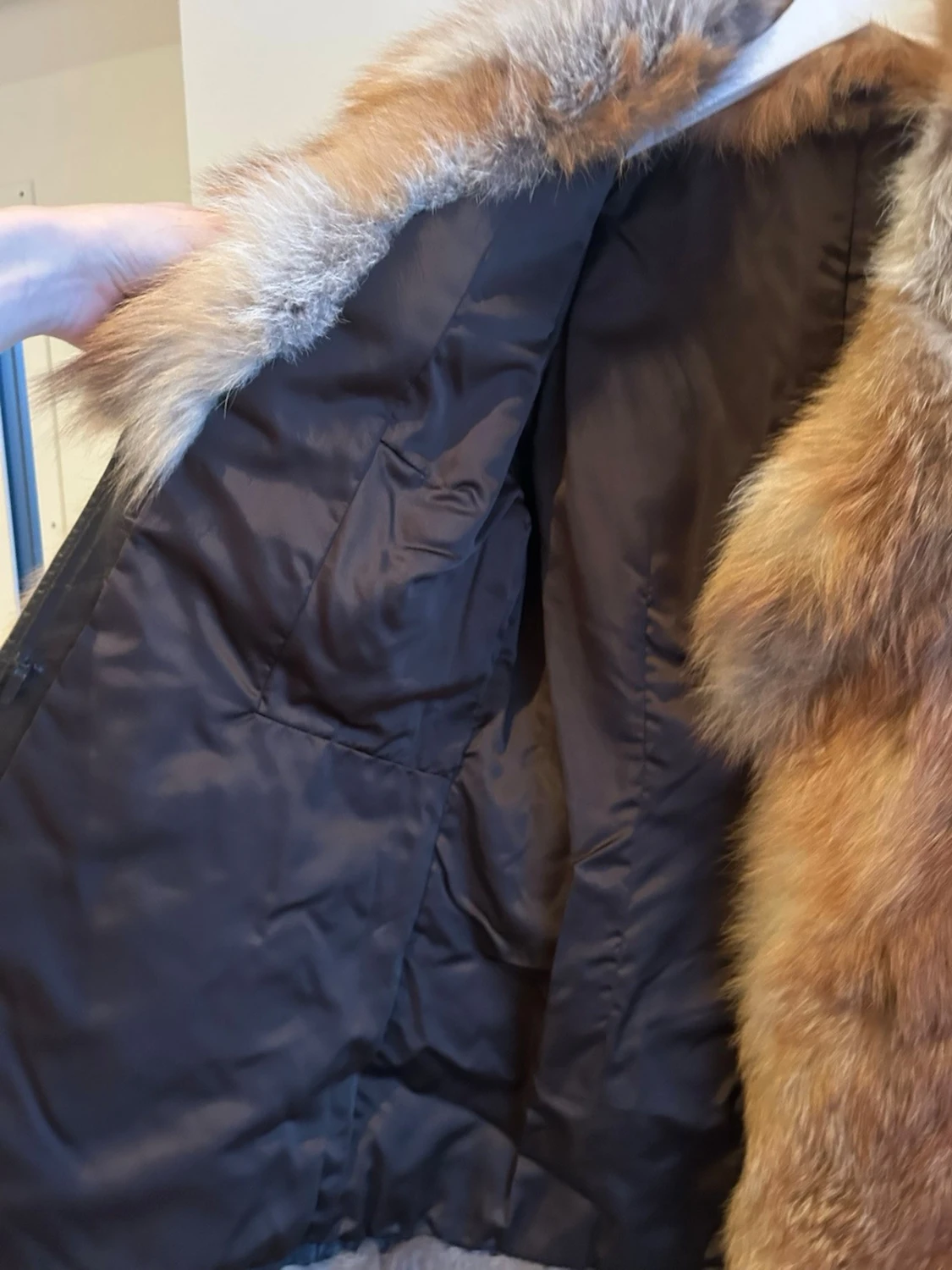 Äkta päls jacka  - 4