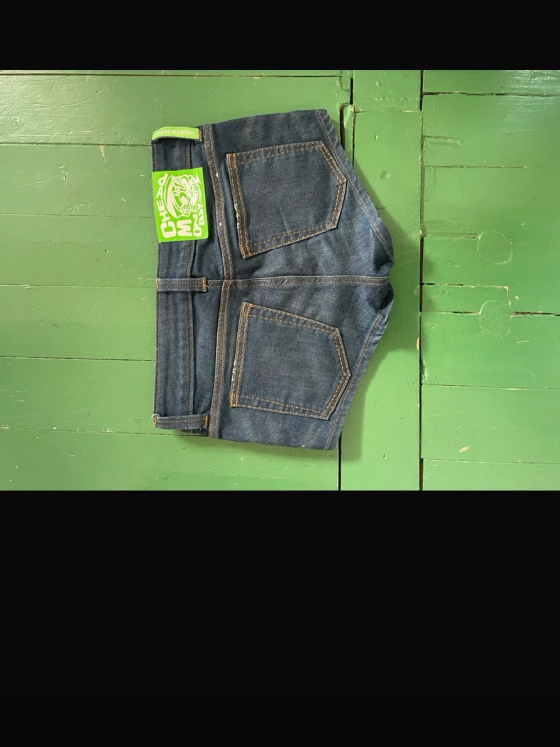 Mörkblå jeansshorts från Cheap Monday - 1