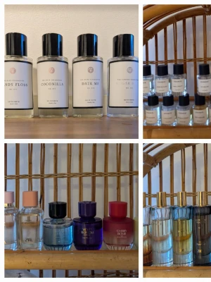 Parfymsplit Essnce Curiosa Zara - Splittar mina parfymer från Essnce,Curiosa och Zara i glasdekanter med spray 2/3/5 ml, Zaradofterna går även att köpa i 10 ml dekanter för 60 kr🌟Säljer ej hela flaskan 🌟Essnce och Curiosa kostar 25/35/55 kr, Zara kostar 20/25/35 kr🌟Dofterna finns på listor bland bilderna tryck på bilderna för att se all text , nu finns även nyheten Tarte au citron står ej med på listan 🌟Skriv vilka du önskar så lägger jag ut som ett nytt paket finns möjlighet till fri frakt 💜