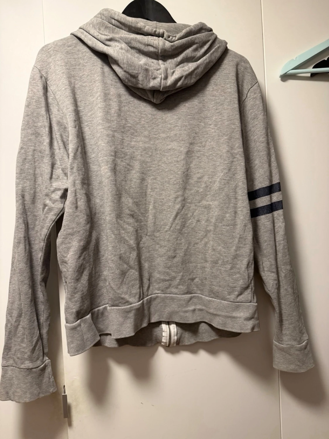 Grå zip hoodie Iconic Sport - 3