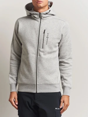 Ljusgrå sail racing hoodie med dragkedja - Snygg ljusgrå zip hoodie med hel dragkedja framtill och en vertikal bröstficka med logga. Klassisk huva och ribbade muddar vid ärmslut och nederkant. Perfekt för en avslappnad och sportig stil.