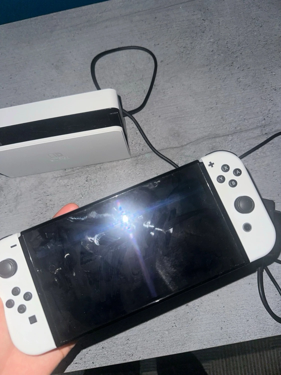 Nintendo Switch OLED vit konsol - 1