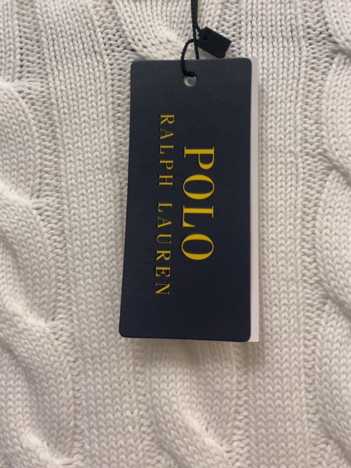 Polo Ralph Lauren kabelstickad tröja – vit - 2