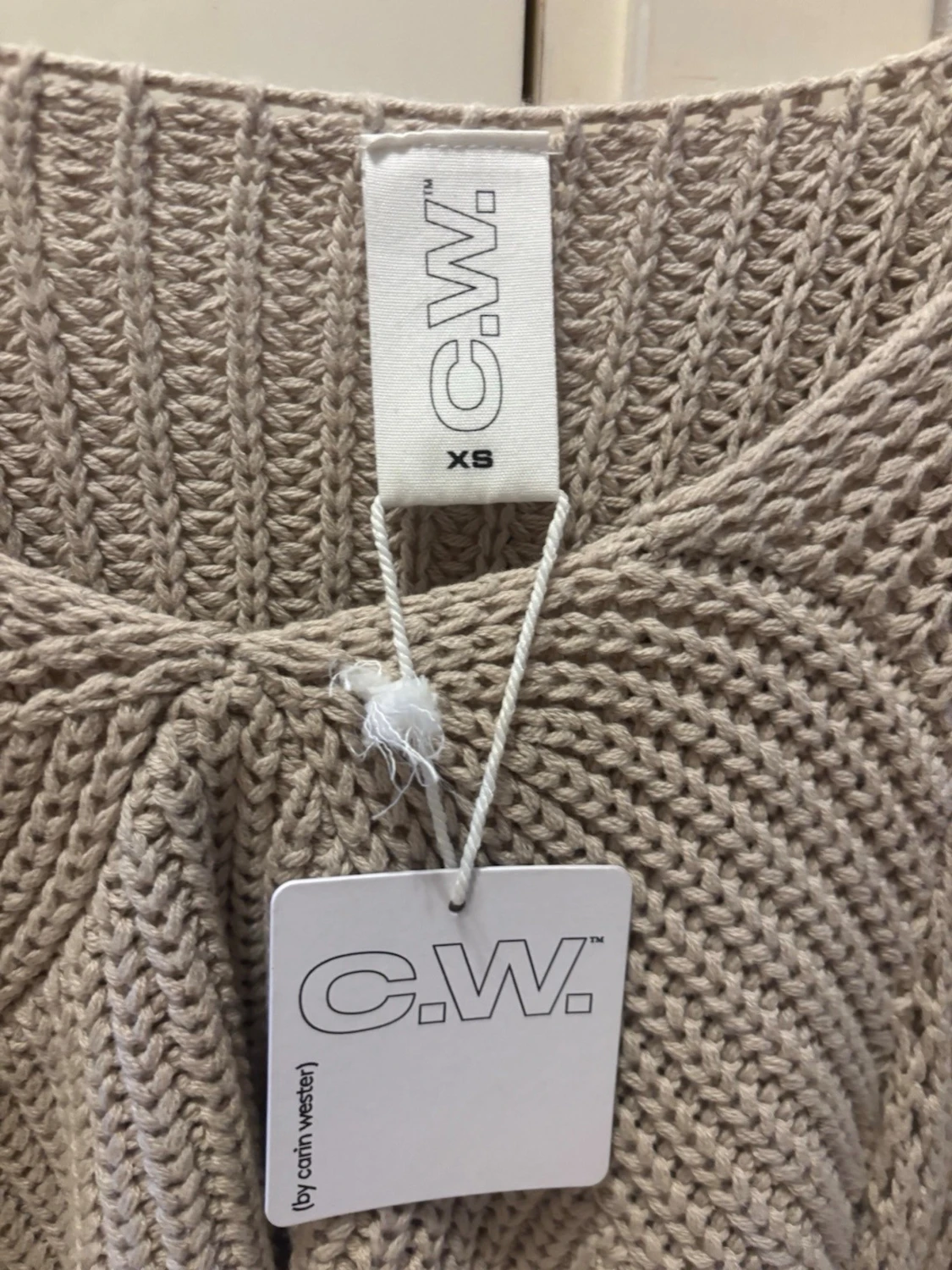 Beige stickad bolero från C.W. - 2