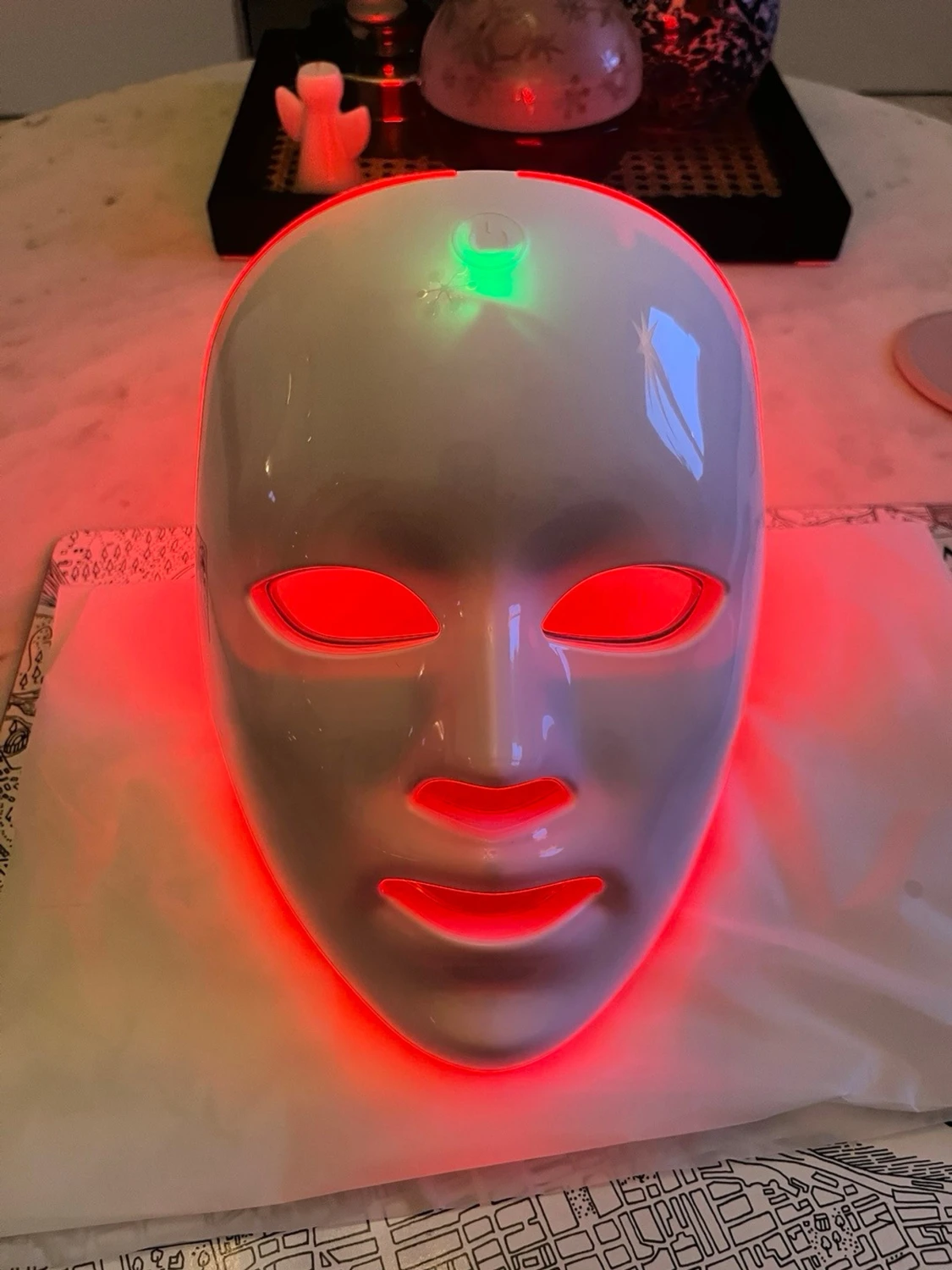 LED-ljus terapi mask