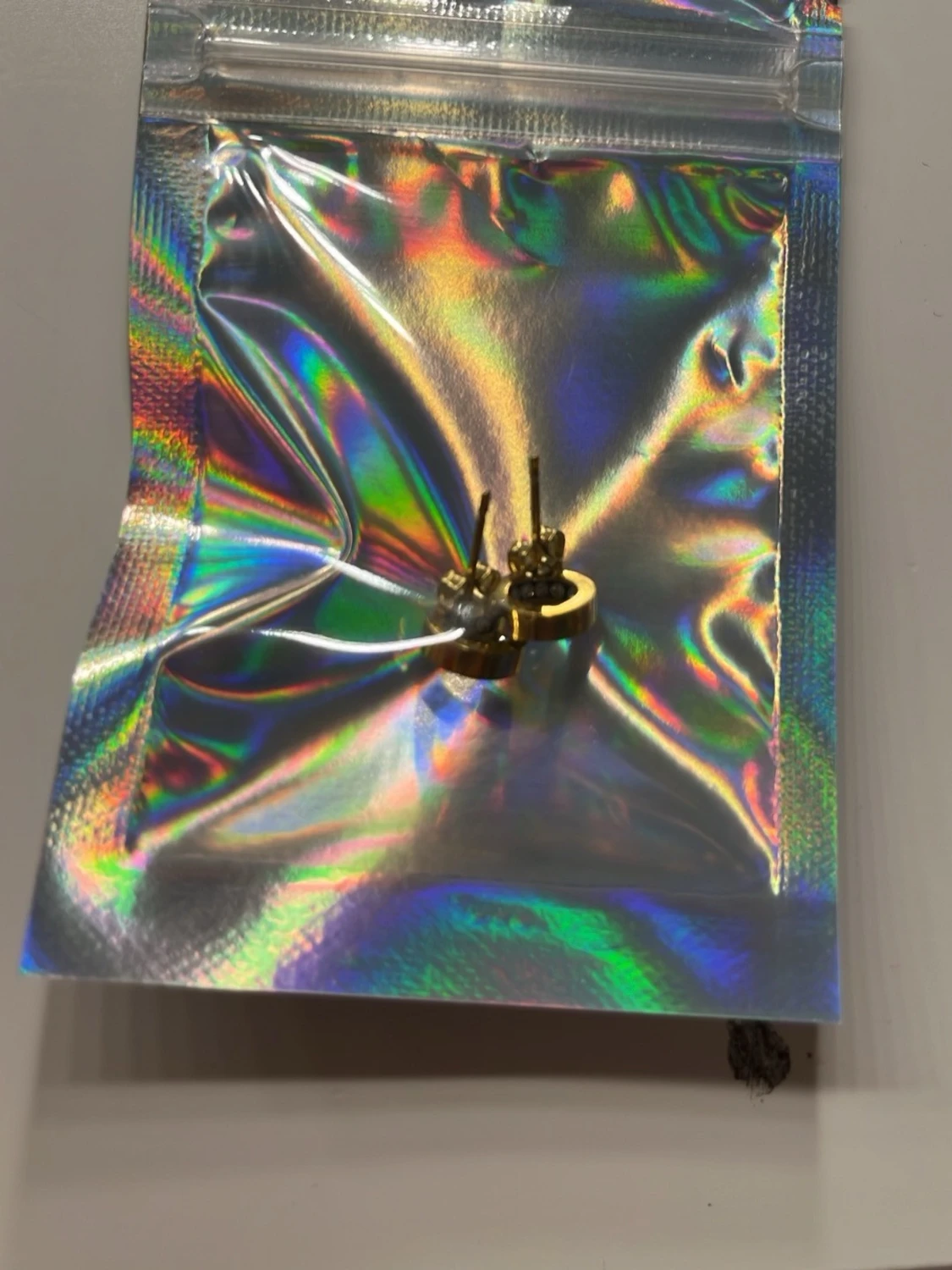 Guldpläterade cirkelörhängen - 2