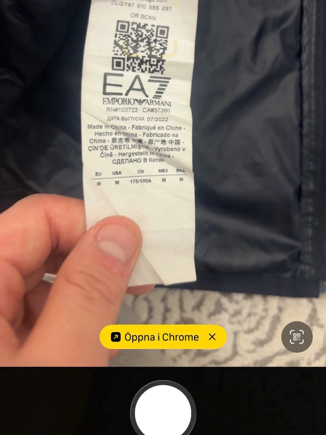 Svart dunjacka från EA7 Emporio Armani - 3