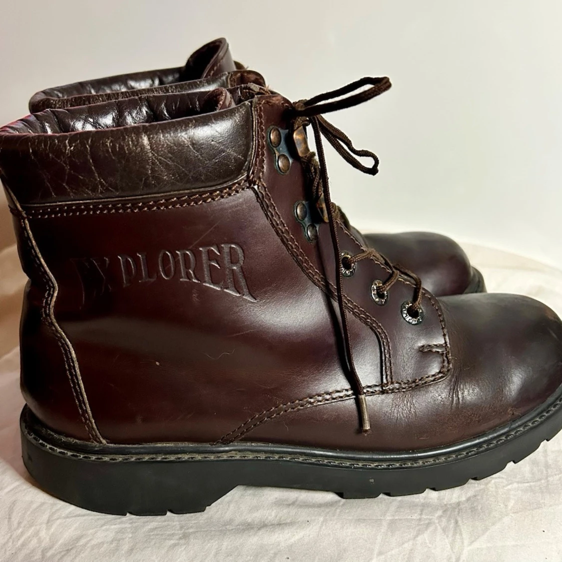 Mörkbruna läderkängor Explorer