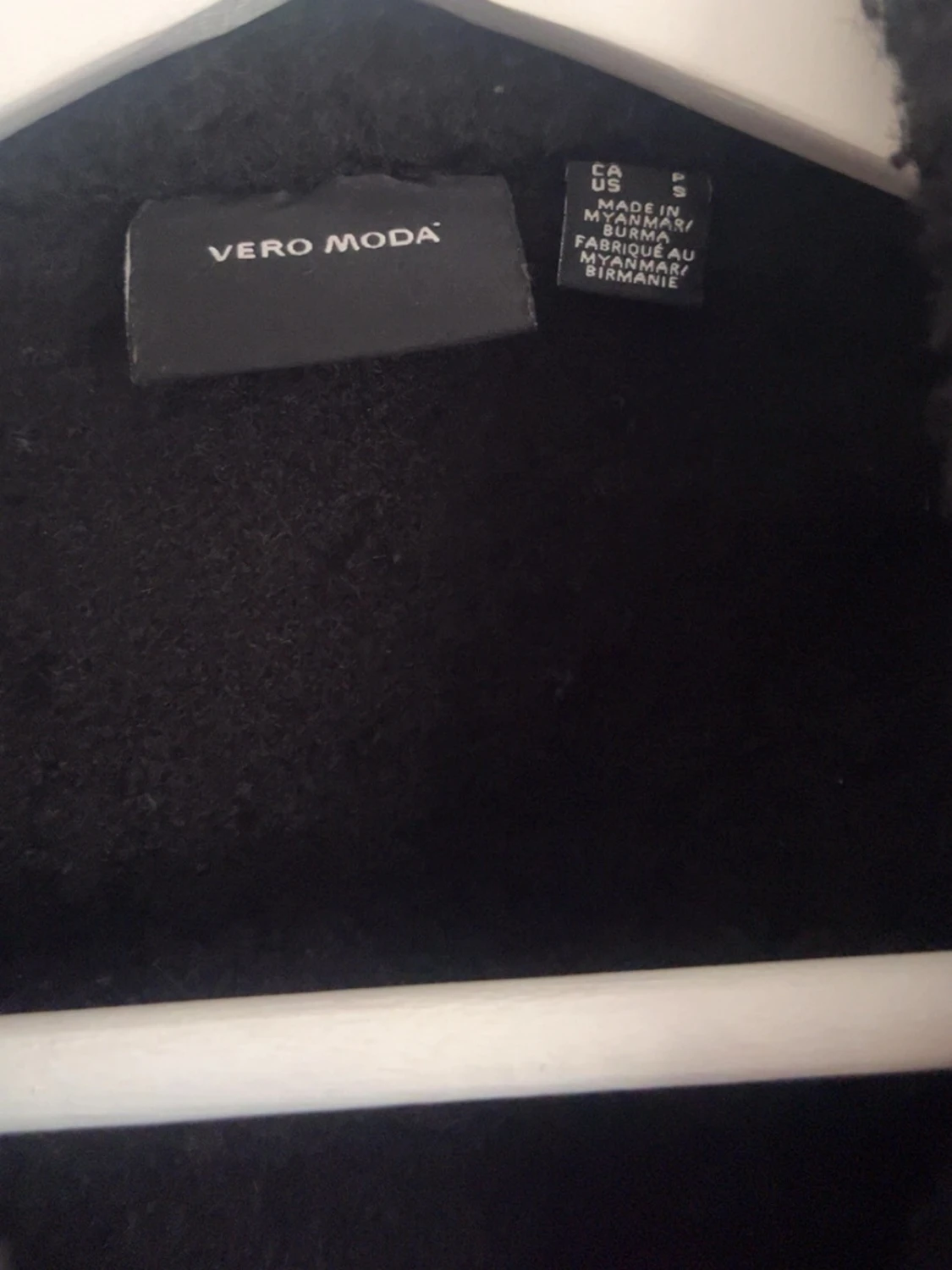 Svart teddy jacka  - 1