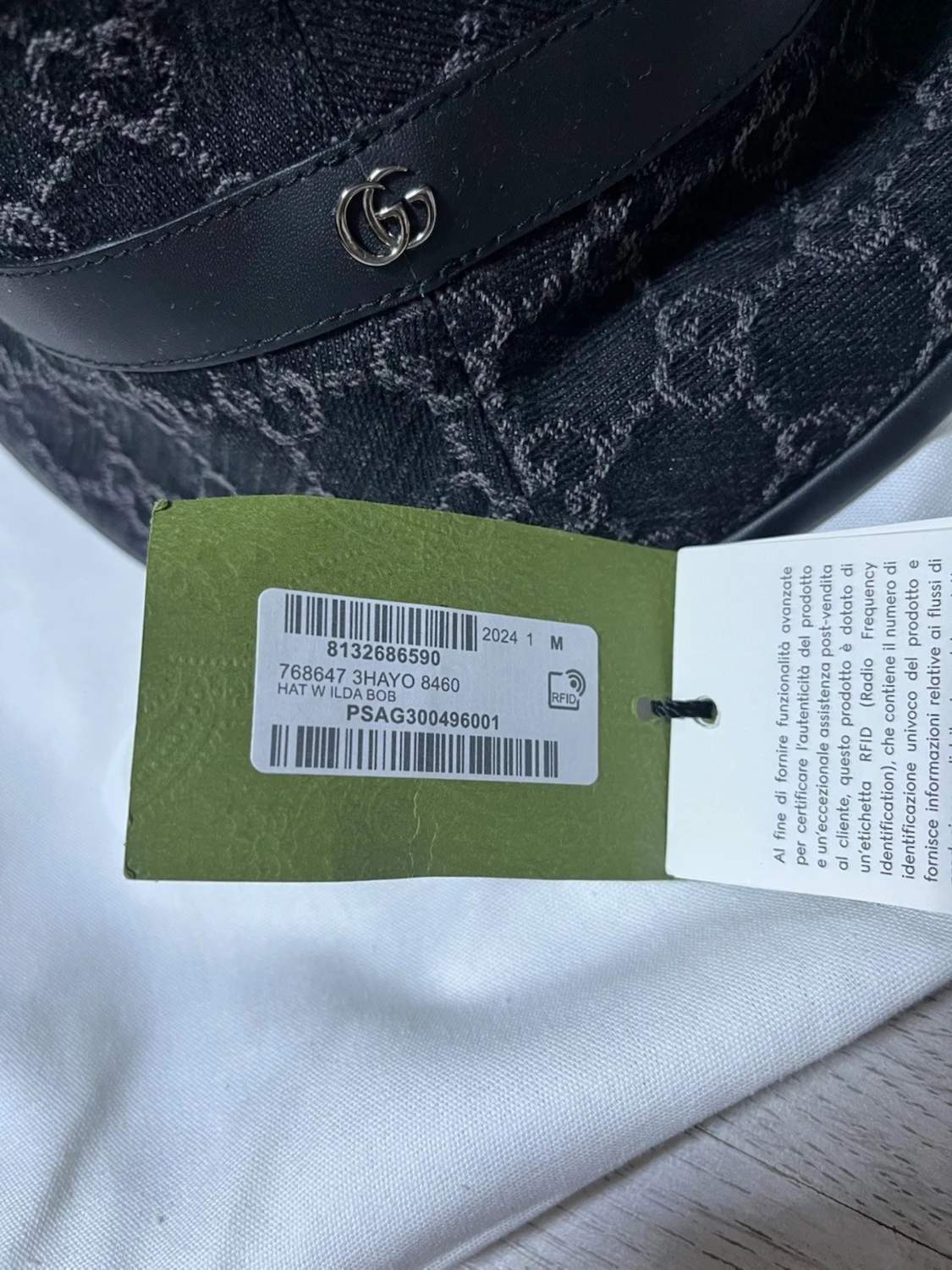 Svart bucket hat från Gucci - 3