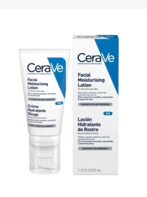 🍒Ny CeraVe ansiktskräm🍒 - 🍒Ny CeraVe Facial Moisturising Lotion som endast är testad några gånger, med nästan all produkt kvar🍒En ansiktskräm för normal till torr hud. Med hjälp av hyaluronsyra o essentiella ceramider stärker den hudens skyddsbarriär. Huden blir återfuktad i 24 timmar. Krämen har en rik konsistens. Krämen är icke-komedogen vilket innebär att den inte täpper till porerna. Utan parfym. 52 ml Köpt för 129kr🍒  