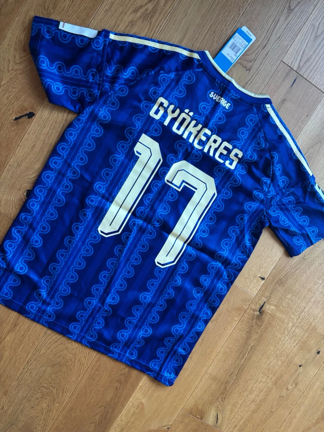 Blå Sverige fotbollströja Adidas - 1