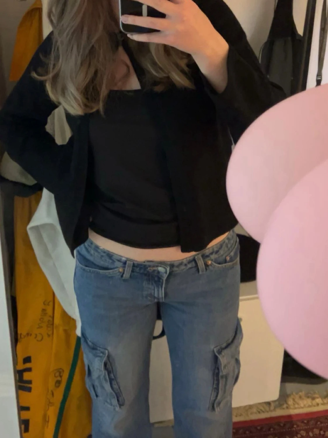 Weekday Cargo Jeans Y2K – Blå – Strl 38 - 3
