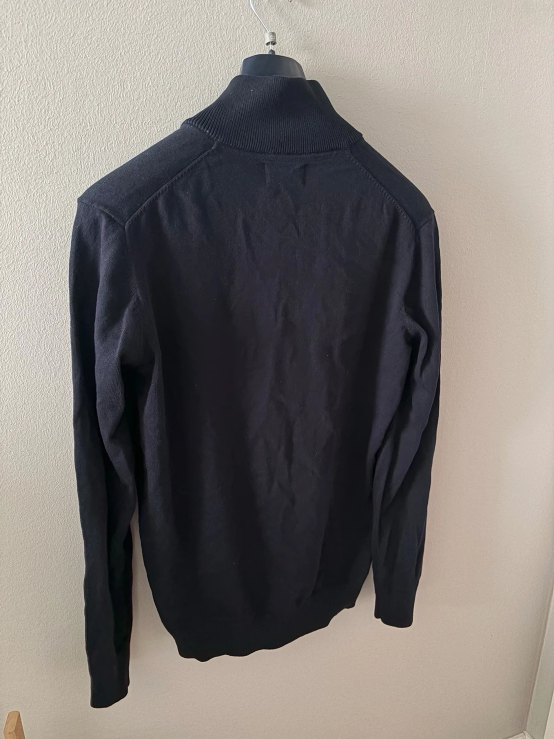 Mörkblå halvzip tröja - 3