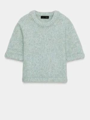 Ljusblå stickad topp zara - Superfin tröja från Zara! Färgen på mina bilder misstolkas den är mer ljus och grönblå i verkligheten!