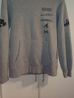 Grå hoodie Hoodrich - Säljer pågrund av att den blivit för liten och har knappt använt den ovh den är i storlek M 