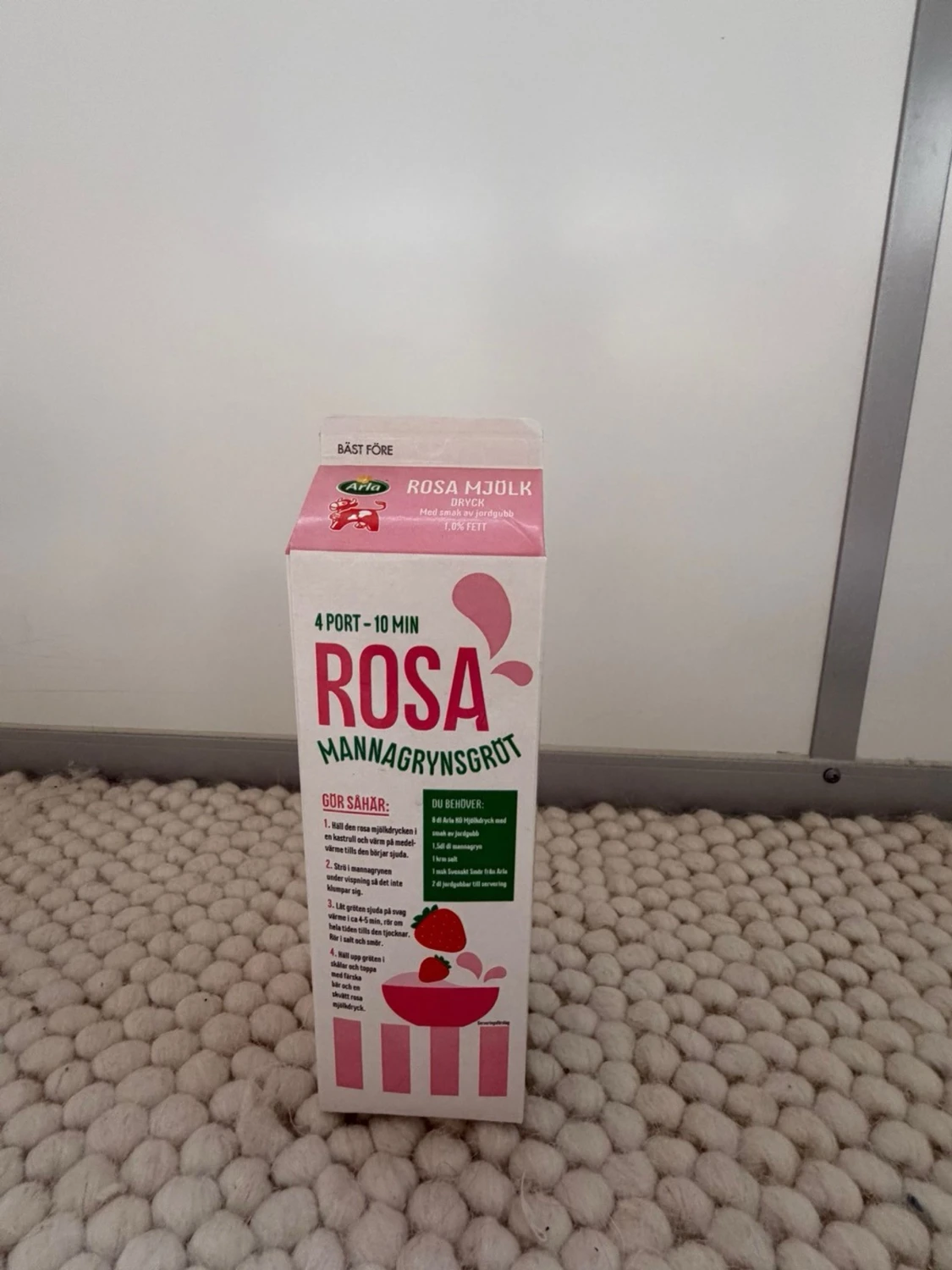 Arla Rosa Mjölk dryck jordgubb Den är tom - 5